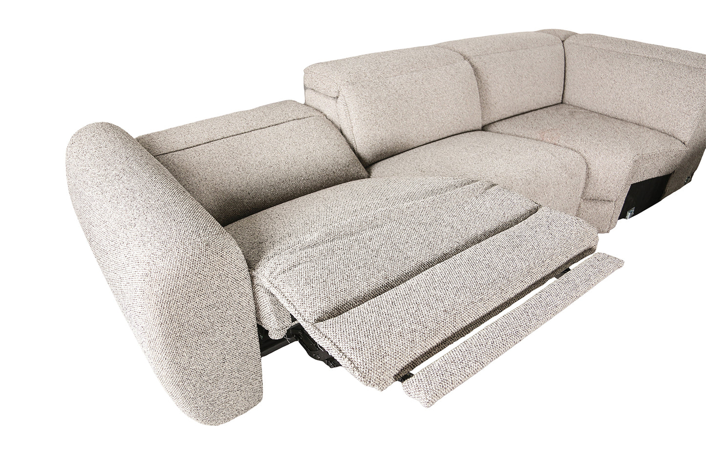 Zander Taupe Power Sectional CM9939TP