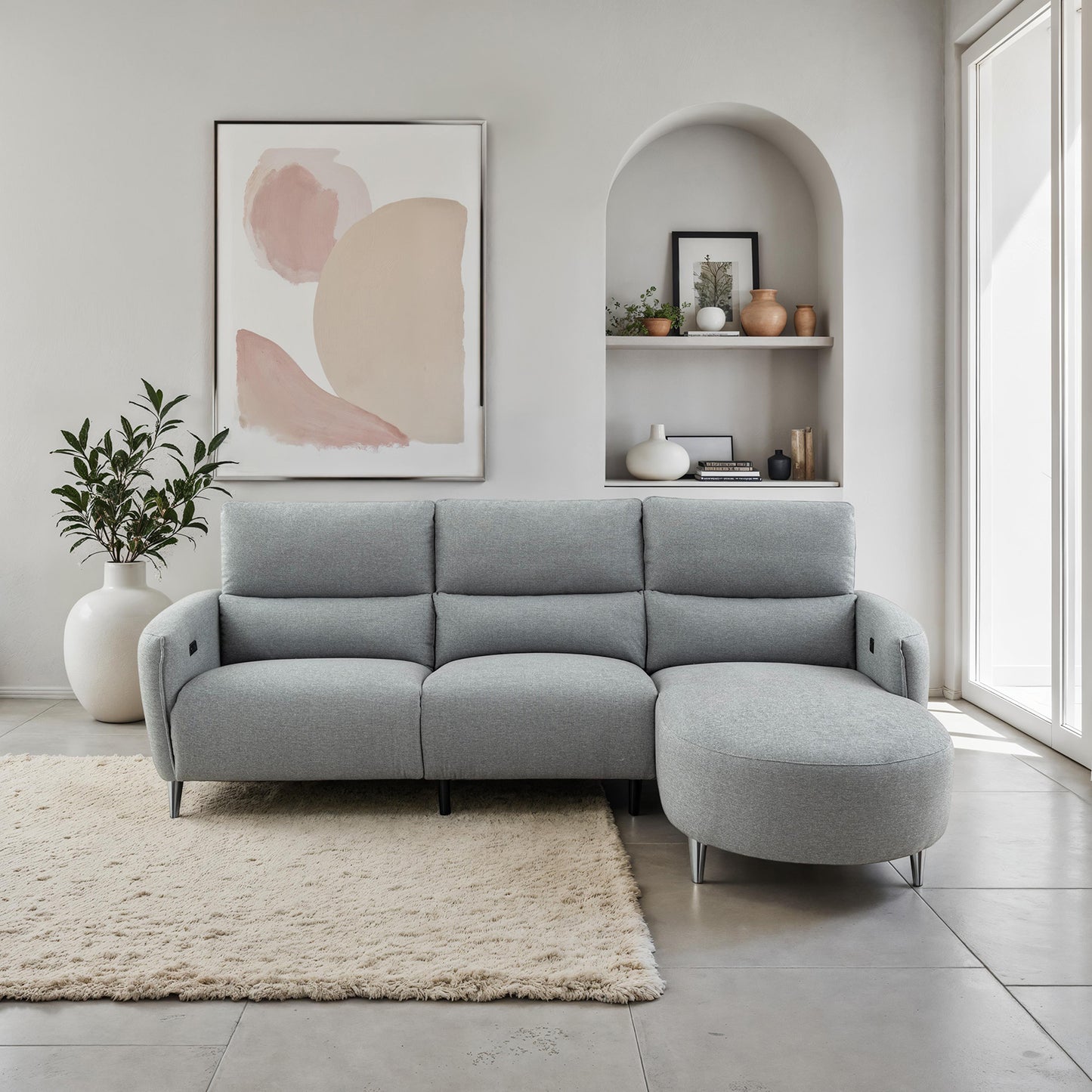 Galten Oversized Motion Sectional 3 Colors