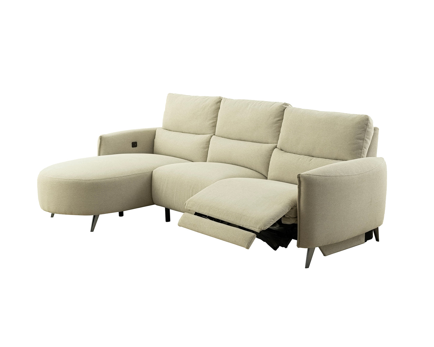 Galten Modern Motion Sectional - 3 Colors