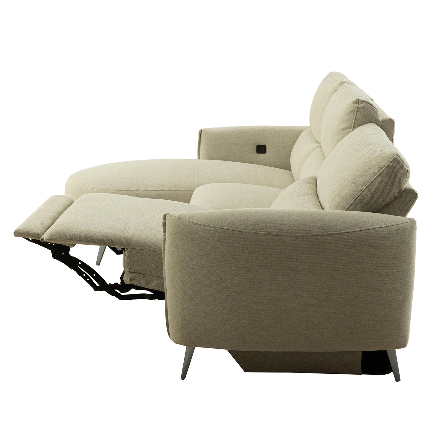Galten Modern Motion Sectional - 3 Colors
