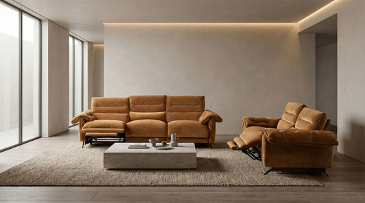 Morley Brown Oversized Power Sofa & Loveseat