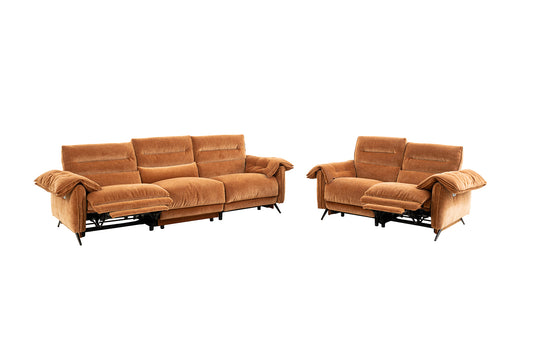 Morley Brown Oversized Power Sofa & Loveseat