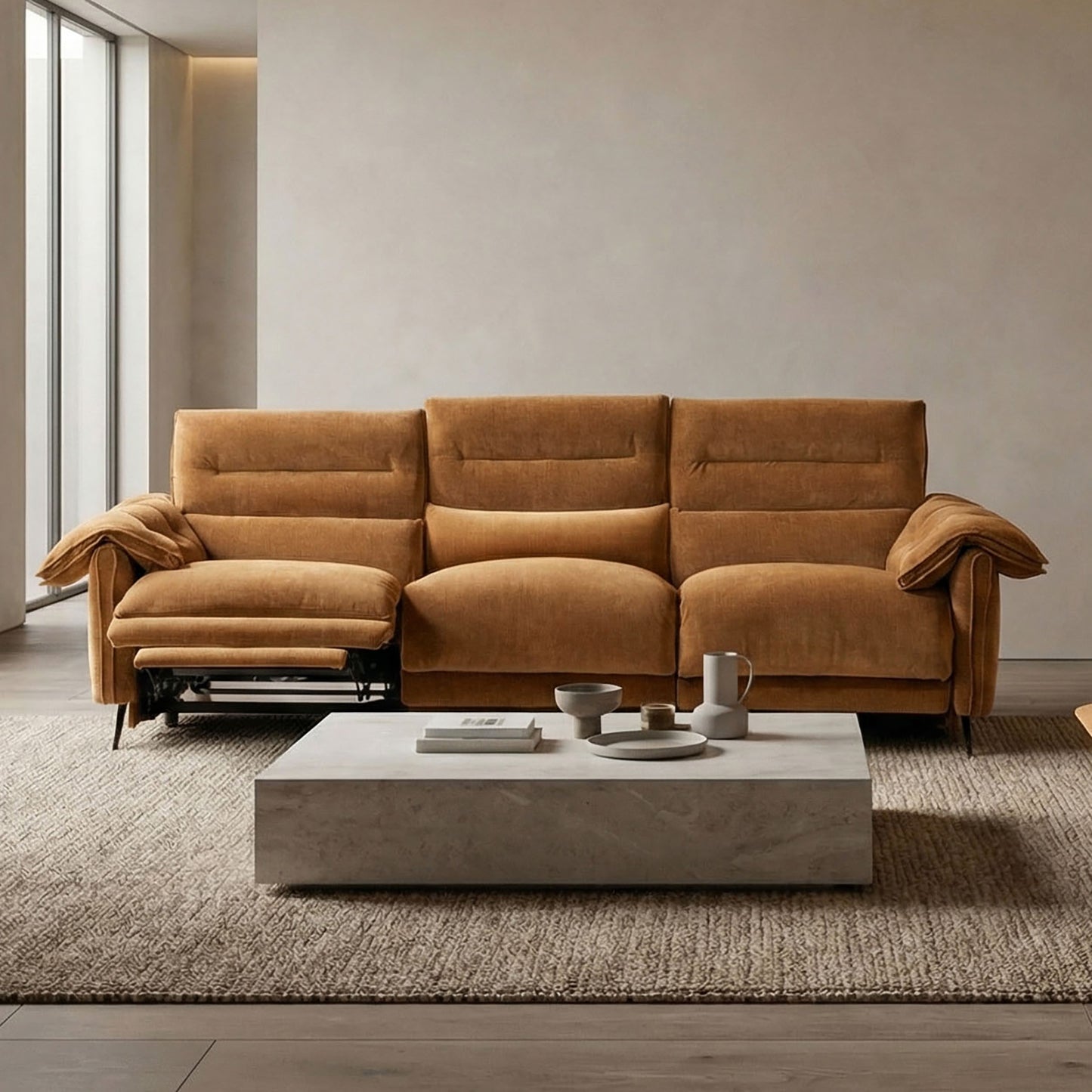 Morley Brown Oversized Power Sofa & Loveseat