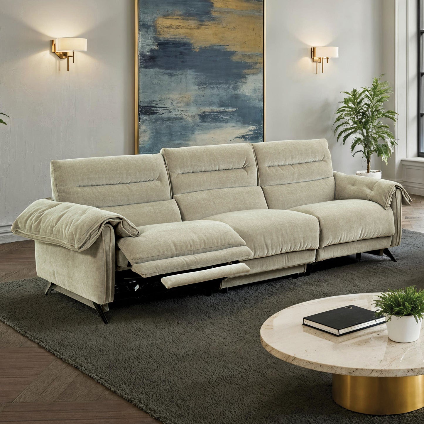 Morley Oversized Power Sofa & Loveseat - 3 Colors