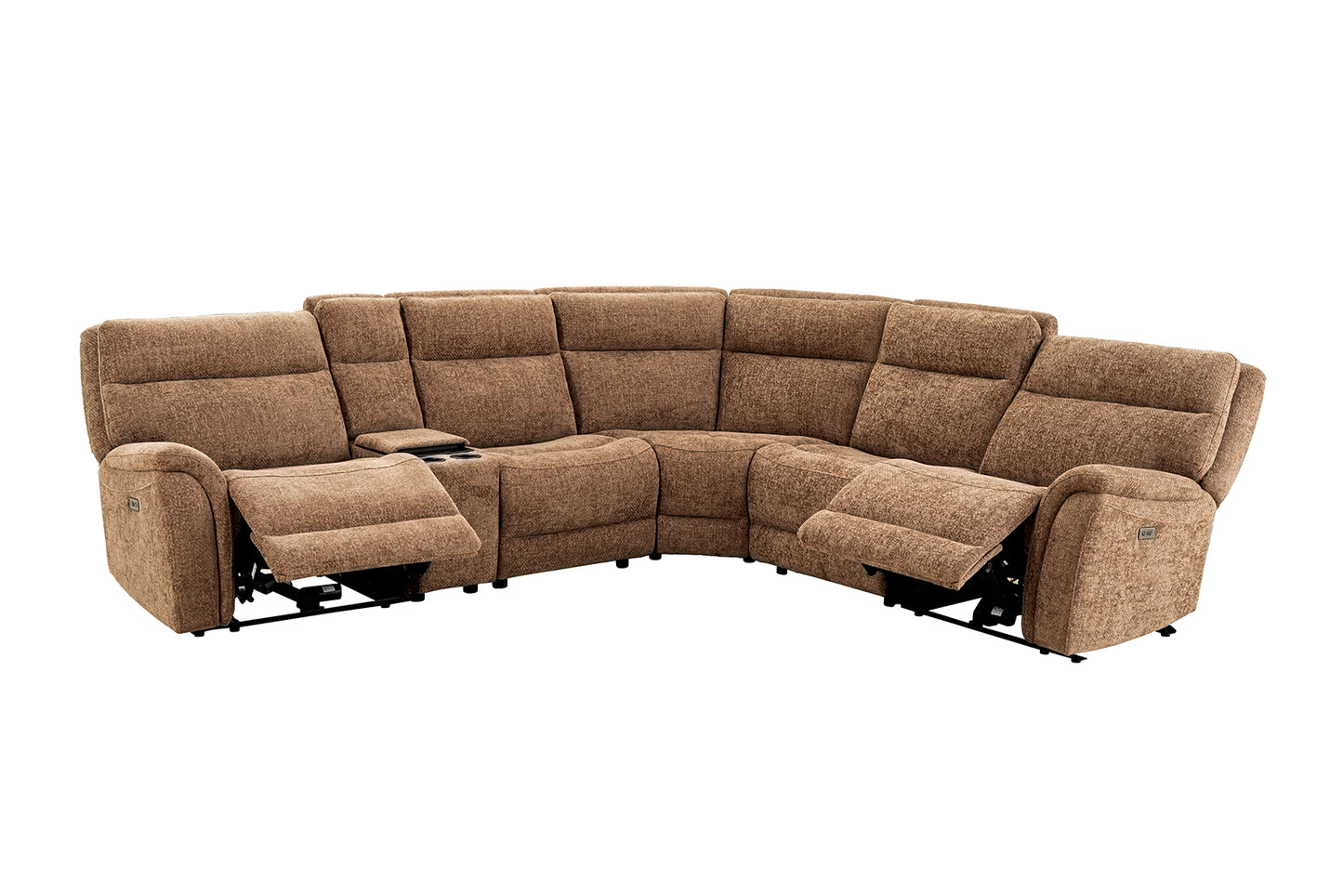 Mattheus Cypess Brown Power Sectional
