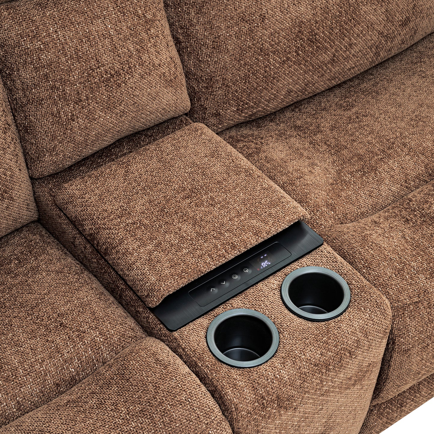 Mattheus Cypess Brown Power Sectional