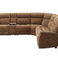 Mattheus Cypess Brown Power Sectional