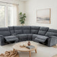 Mattheus Charcoal Gray Power Sectional