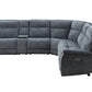 Mattheus Charcoal Gray Power Sectional