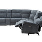 Mattheus Charcoal Gray Power Sectional