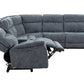 Mattheus Charcoal Gray Power Sectional