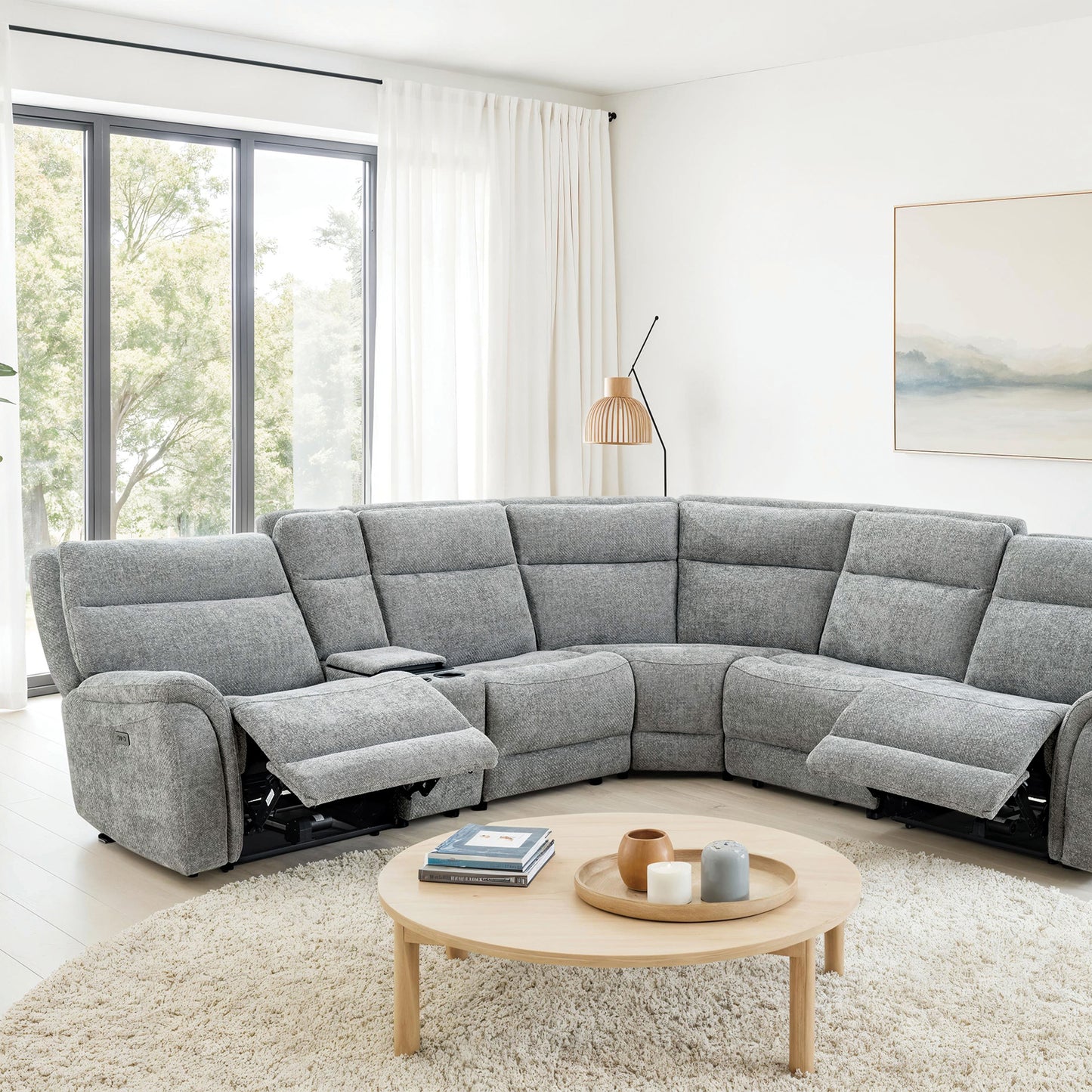 Mattheus Gray Power Sectional