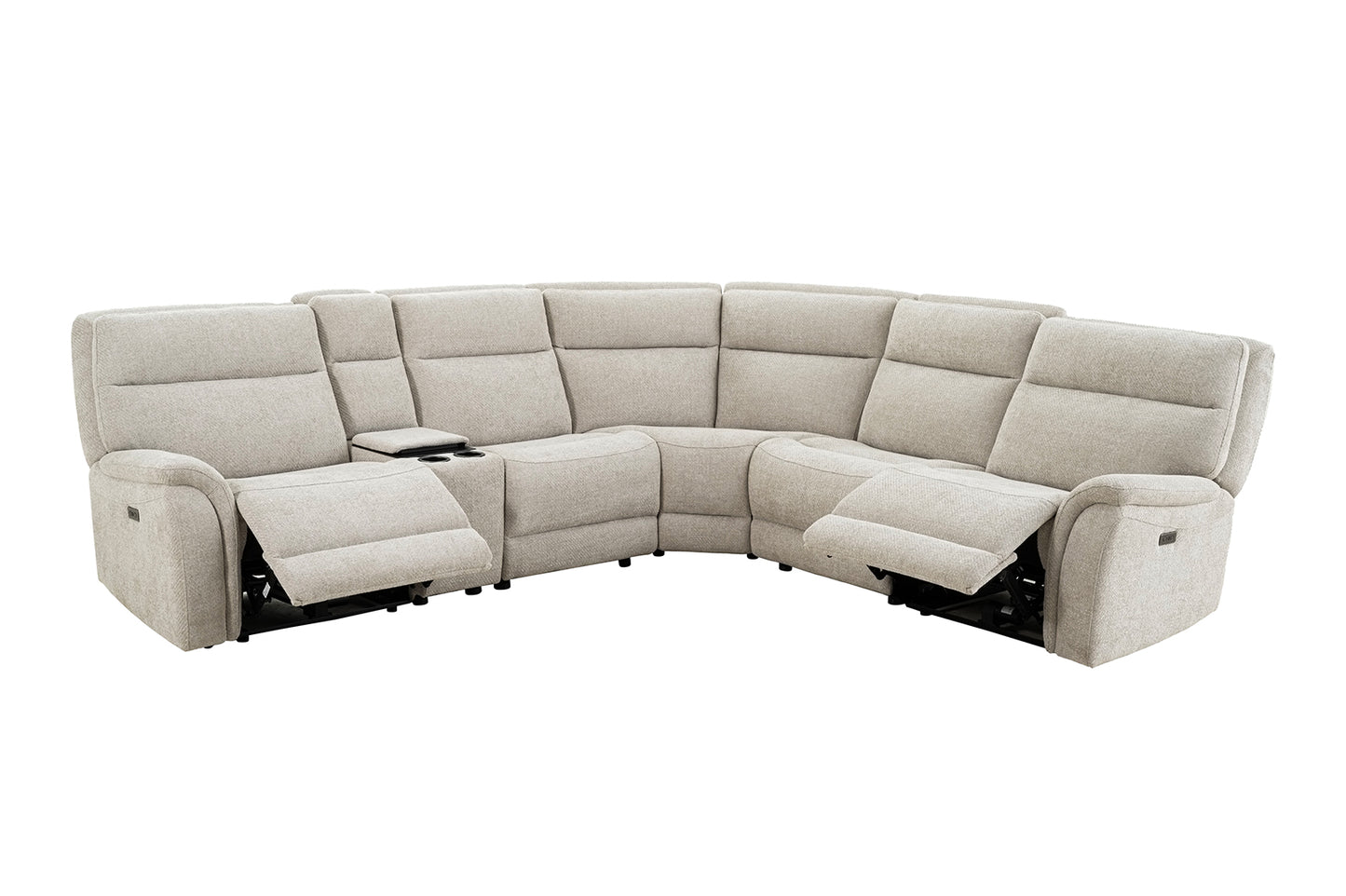 Mattheus Dove Gray Power Sectional