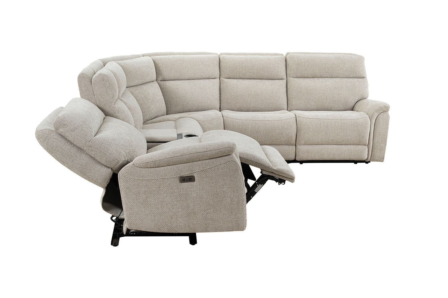 Mattheus Dove Gray Power Sectional