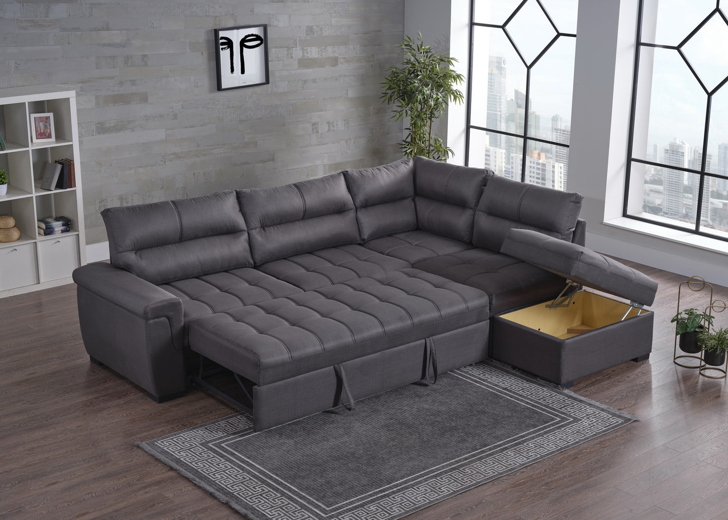 Demka Home Cansas Prime Sectional Sleeper