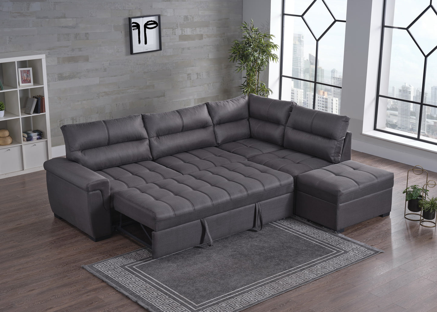Demka Home Cansas Prime Sectional Sleeper