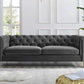 Charlene Button Tufted Rolled Arm Chesterfield Sofa
