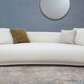 Valencia Curved Cream Sofa by Sharelle