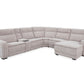 Conroe Dual-Power 7 Pc Motion Sectional with Chaise