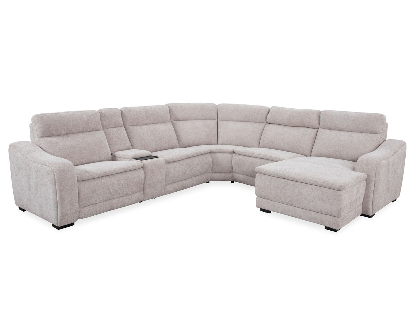 Conroe Dual-Power 7 Pc Motion Sectional with Chaise