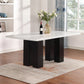 Faust Adjustable Height Dining Set Marble Top