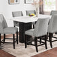 Faust Adjustable Height Dining Set Marble Top