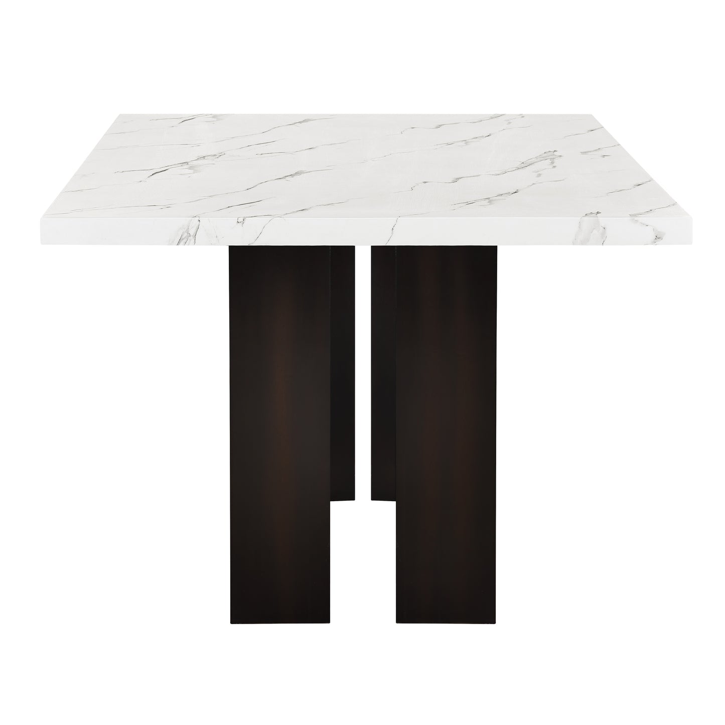 Faust Adjustable Height Dining Set Marble Top