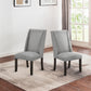 Faust Gray Parson Chair - Set of 2