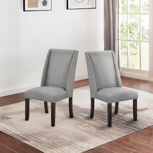 Faust Gray Parson Chair - Set of 2