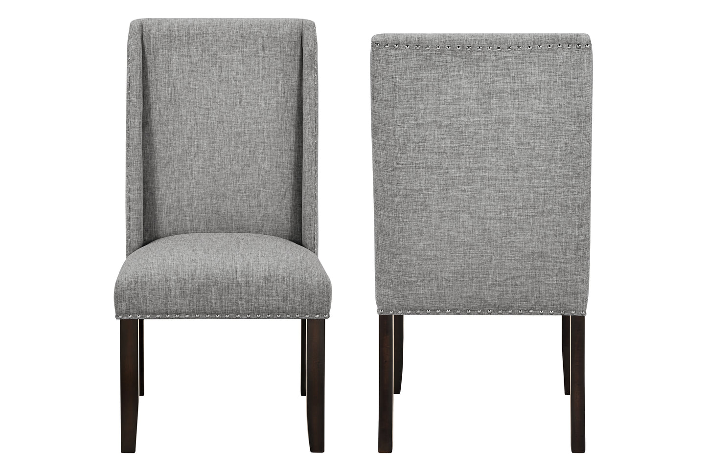 Faust Gray Parson Chair - Set of 2
