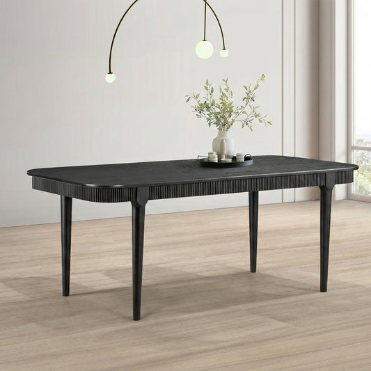 Crosby Ebony Finish 7 Pc Dining Set