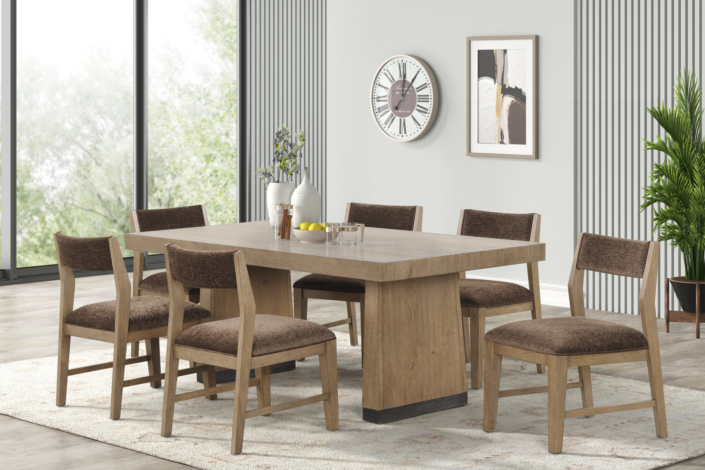 Viera Natural Oak 7 Pc Dining Collection