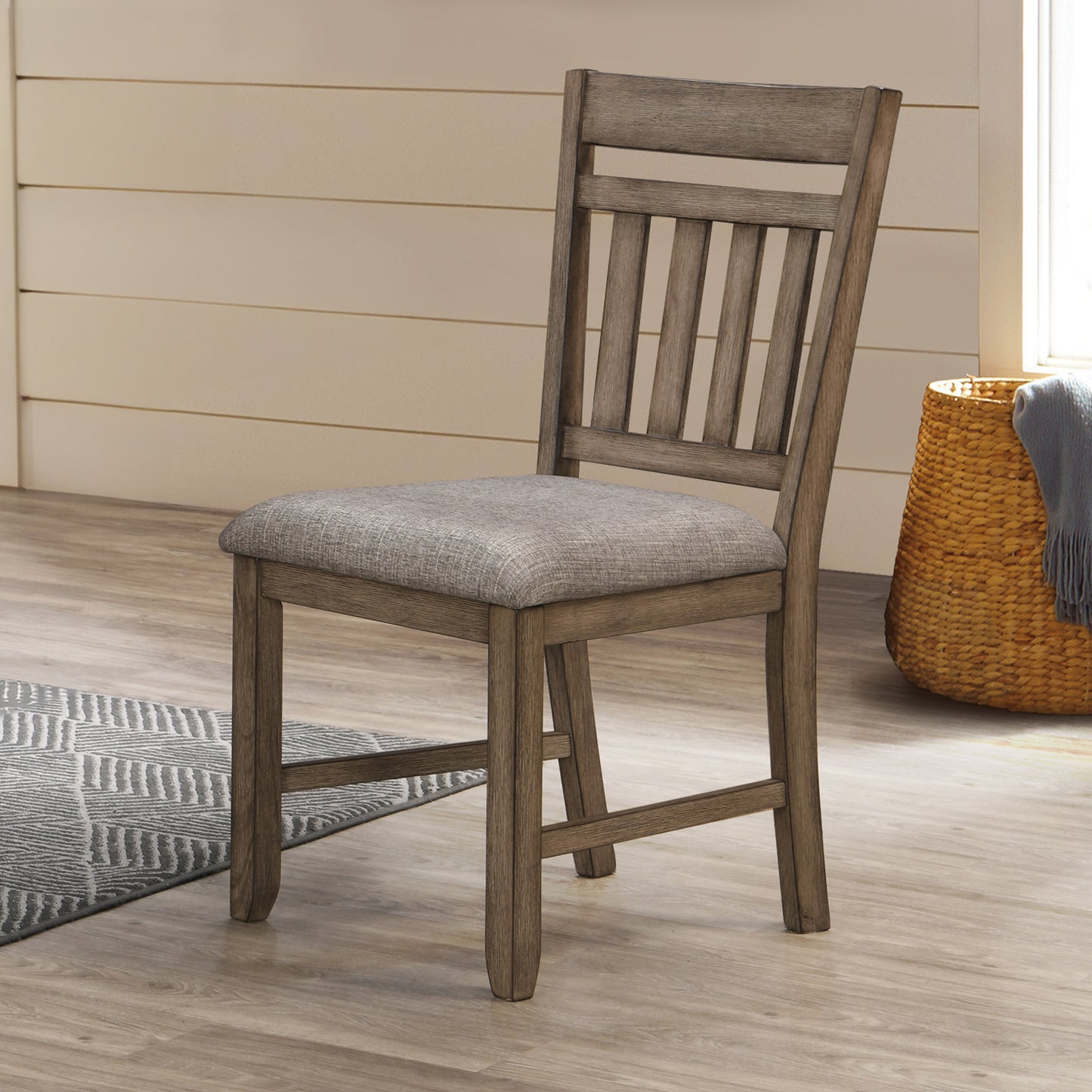 Harrisburg 6 Pc Walnut Finish Dining Set