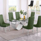 D406 Stainless Steel Glass Dining Set - Many Options