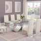 Best Quality D409 Glass Top 9 Pc Dining Set