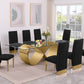 Best Quality D409 Glass Top 9 Pc Dining Set