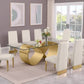 Best Quality D409 Glass Top 9 Pc Dining Set