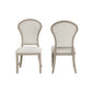 Gwendolyn 7 Pc Dining Set Taupe Side Chairs