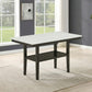 Carissa 6 Pc Dining Set w/Storage Shelf