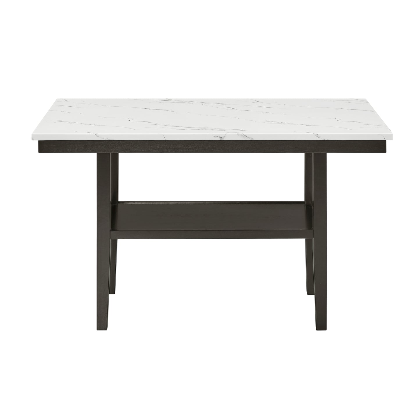 Carissa 6 Pc Dining Set w/Storage Shelf