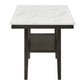 Carissa 6 Pc Dining Set w/Storage Shelf