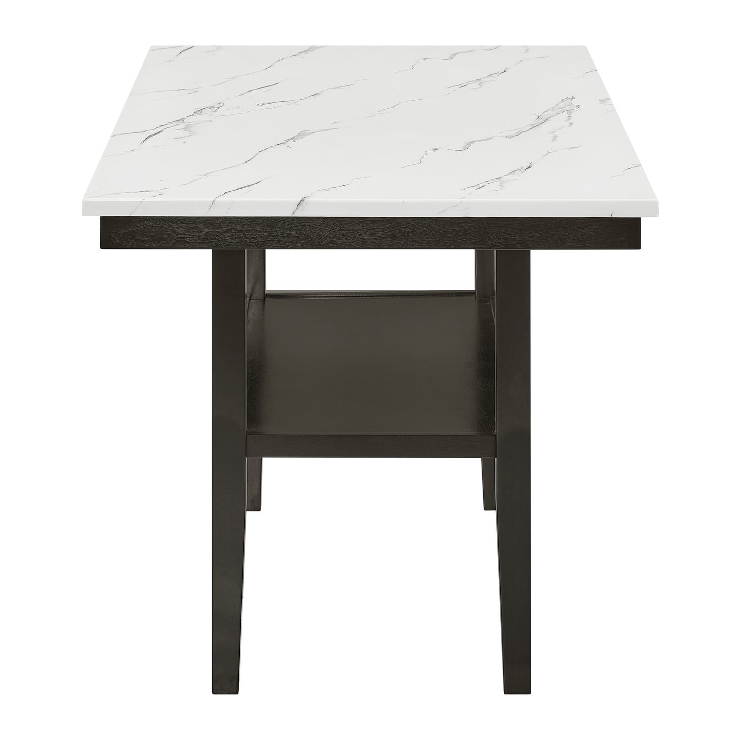 Carissa 6 Pc Dining Set w/Storage Shelf