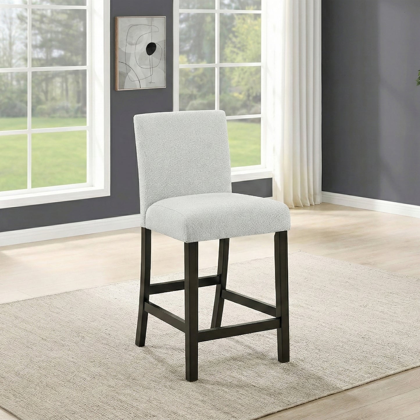 Carissa 6 Pc Dining Set w/Storage Shelf