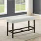 Carissa 6 Pc Dining Set w/Storage Shelf
