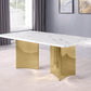 D461 Marble Top 7 Pc Dining Set