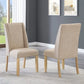 D521 White Marble Top Dining Collection