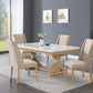 D521 White Marble Top Dining Collection