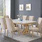 D521 White Marble 7 Pc Dining Set