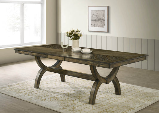 D530 Antique Brown 9 Pc Dining Set