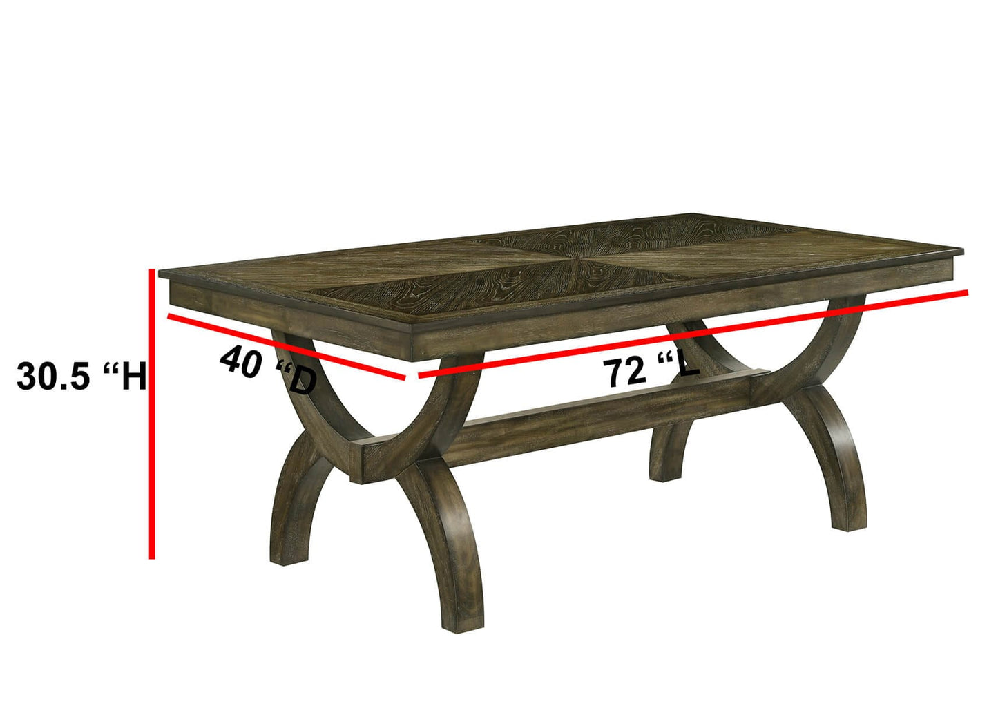 D530 Antique Brown 7-9 Pc Dining Collection